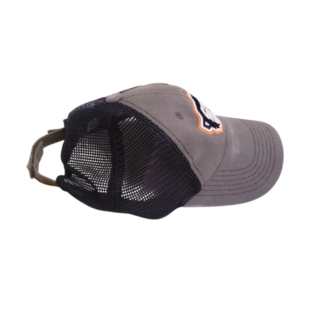 Howler Bros Monkey Patch Logo Grey &  Black Mesh Snapback Hat
